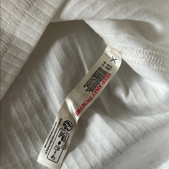 NWT White Long Sleeve Ribbed Top by Intimately by Free People in size L - Picture 8 of 9